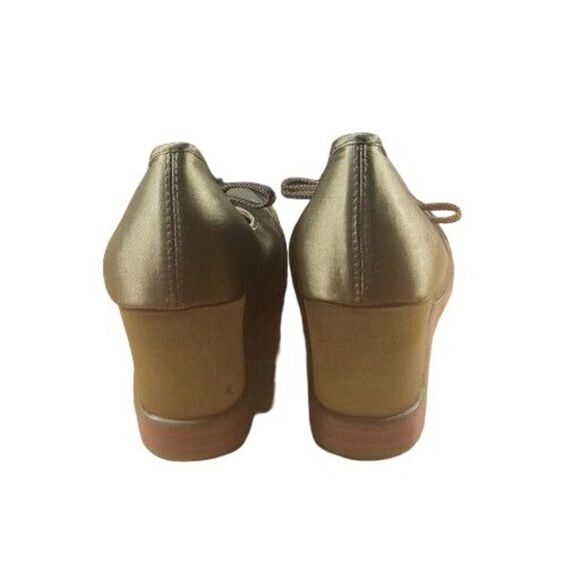 Chinese Laundry Wedge Women Sz 8.5 Olive‎ Green Lace Up Boho Everyday - Picture 5 of 7